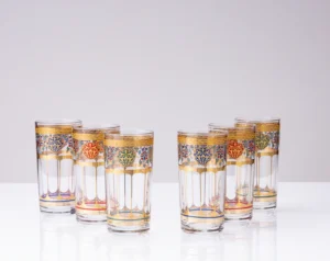Mindada Moroccan Tumblers Set - 6 Pieces, 260ml
