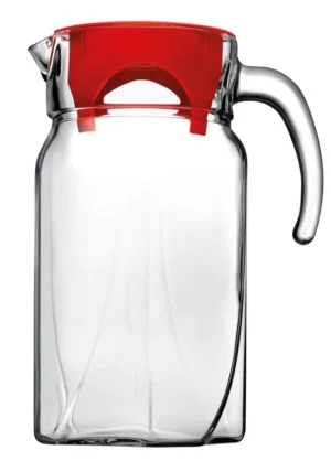 Pasabahce Luna Pitcher with Red Cover - 1.75L