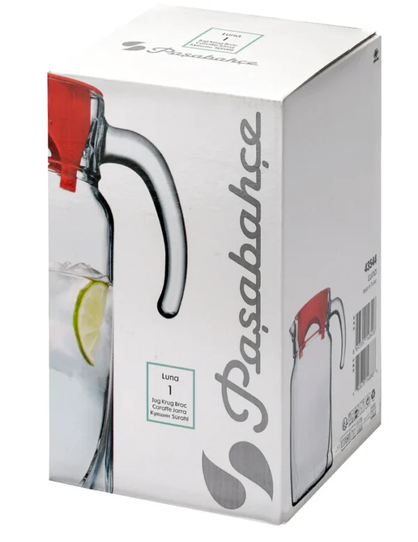 Pasabahce Luna Pitcher with Red Cover - 1.75L