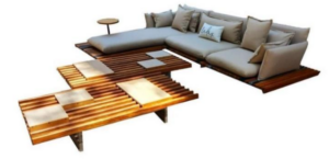 STRIPED SECTIONAL SET (Copy) - TABLE