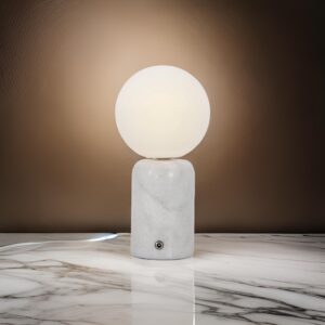 The Nuuk Table Lamp | Carrara | Cordless - Rechargable