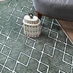 Veneto Green Premium Chenille Rug