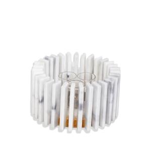 round marble candle holder