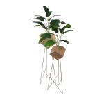 Natural Italian Marble with Stainless steel Support 304 Gold Color