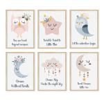 6 Frames Cartoon Moon Star