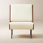 Meda Ivory Lounge Chair by Gianfranco Frattini