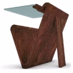 Rest Side table ( Glass top )