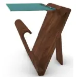 Rest Side table ( Glass top )