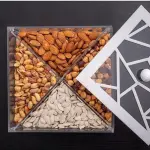 Irregular diagonal 4-compartment box