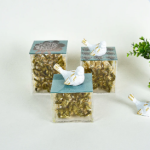 Bird & Flower Gold Accents – Acrylic Box Set of 3