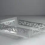 Irregular fluted trays