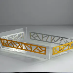 Irregular fluted trays