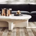 Bodene Cream Coffee Table by Ceci Thomspon