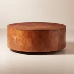 Burl Rotating Coffee Table by Jannis Ellenberger
