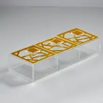 Irregular Large 3-compartments box - 3 Separate Lids