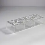 Irregular Large 3-compartments box - 3 Separate Lids