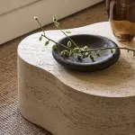 Aurora Travertine Coffee Table by Leanne Ford