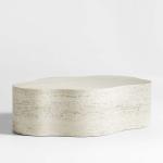 Aurora Travertine Coffee Table by Leanne Ford