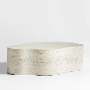 Aurora Travertine Coffee Table by Leanne Ford