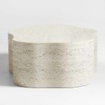 Aurora Travertine Coffee Table by Leanne Ford