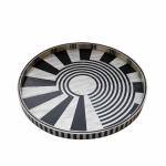 Abstract tray in black