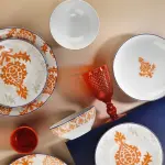 Origo dinner set 24 porcelain plates