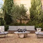 Cova Marbled Resin Coffee Table by Sam Baron