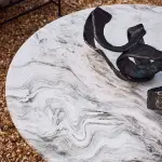 Cova Marbled Resin Coffee Table by Sam Baron
