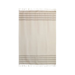 Beige Stripes Throw
