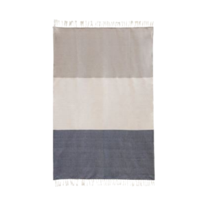 Navy & Beige Throw