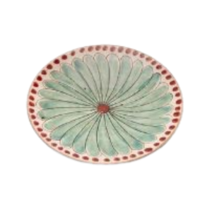 Red Daisy Plate