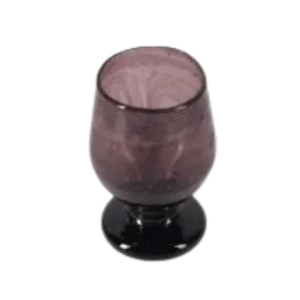 SHORT RECYCLED GLASS GOBLET