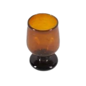 SHORT RECYCLED GLASS GOBLET