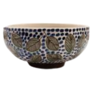 Blue Dots Serving Bowl