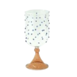 Dotted Glass Goblet