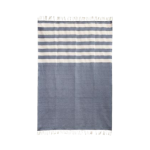 Navy Stripes Throw