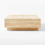 Enyo Travertine Coffee Table by Ceci Thomspon