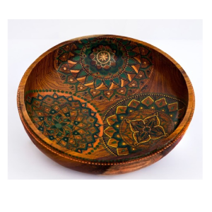 Natural Green Trunquil Plate