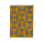 Grey Yellow Arrows Rug