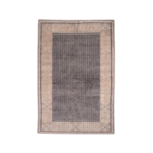 Grey Arabesque Hand-knotted Carpet