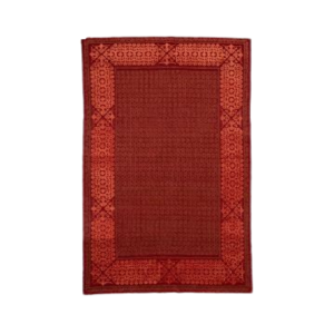 Red Arabesque Hand-knotted Carpet