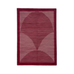 Burgundy Lotus Rug
