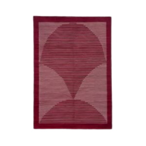 Burgundy Lotus Rug