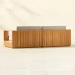 Topia Teak Outdoor Loveseat by Mermelada-Estudio