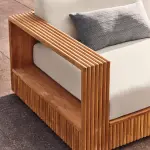 Topia Teak Outdoor Loveseat by Mermelada-Estudio