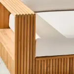 Topia Teak Outdoor Loveseat by Mermelada-Estudio