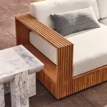 Topia Teak Outdoor Sectional Sofa by Mermelada Estudio