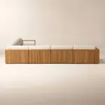 Topia Teak Outdoor Sectional Sofa by Mermelada Estudio