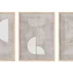 Set Of 3 Geometric Abstract