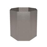 Octagonal metal planter